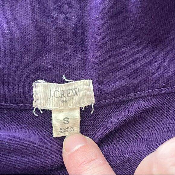 J. Crew Purple Long Sleeves Open Front Always Cardigan Size Small - Picture 6 of 7